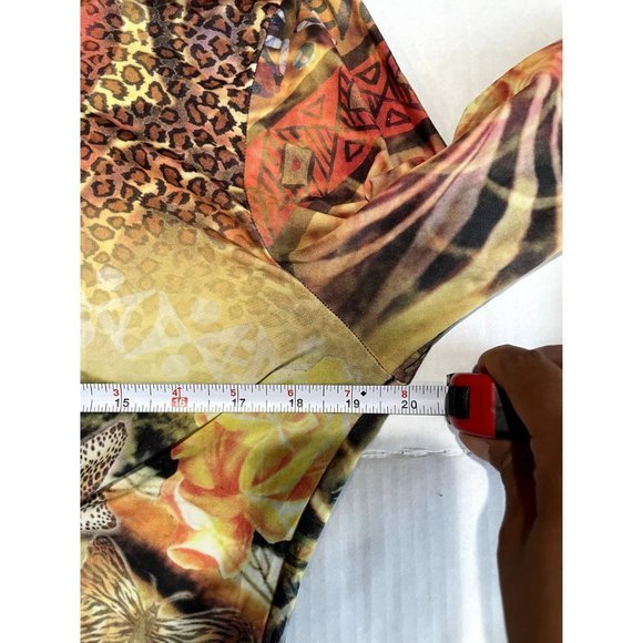 BOHO CHIC Y2K STYLE‎ FRONT KNOT BUTTON DOWN WOMAN'S TOP SIZE XL G1 - Picture 5 of 7